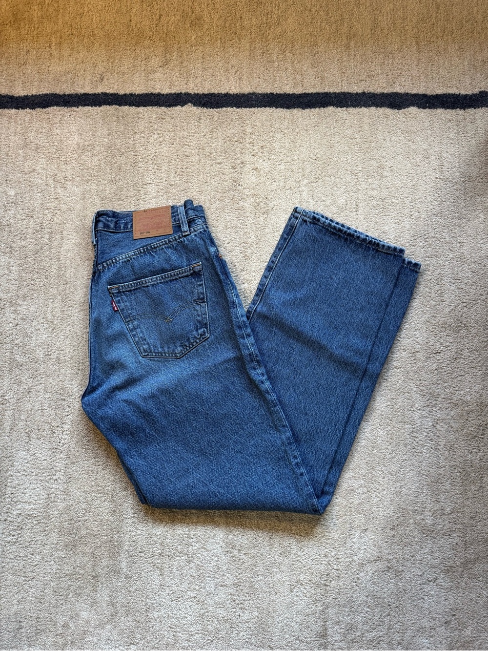 Levi's women’s 501 90s Straight Dark Blue Denim Jeans